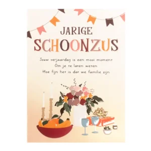 Kaart - Intense - Jarige schoonzus - TE031-D