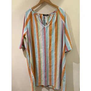 Punto Dames kleed: Gestreept, 100% Katoen ( ONE.84 )