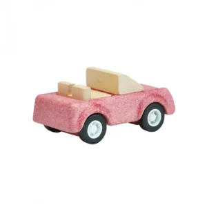 Plan Toys - Houten roze sportwagen