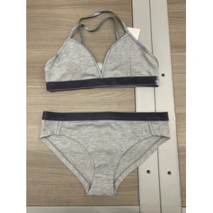 Strawberry Secrets Tiener slip: Mid Grey, Antraciet afgeboord ( STR.2 )