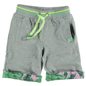 boys reversible sweat short grey-jungle