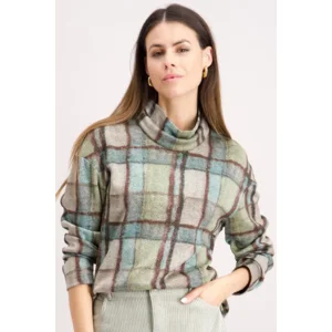 Signe Nature Pull met kol: groen / blauwe tinten ( Signe.1318 )
