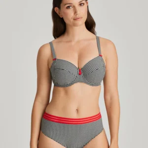 Prima Donna Twist 0541791 Gentlelady tailleslip in zwart-wit geruit