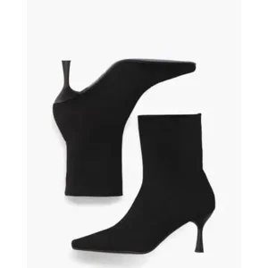 Di Lauro Savita Zwart Dames Enkelboots