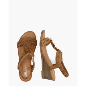 Ella Cruz Zazou Bruin Damessandalen