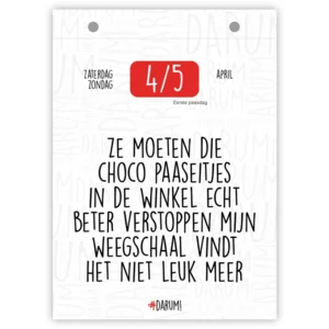 Scheurkalender - 2026 - Darum - 13x18cm