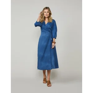 Summum Woman Indigo kleed: overslag ( Sum.9 )