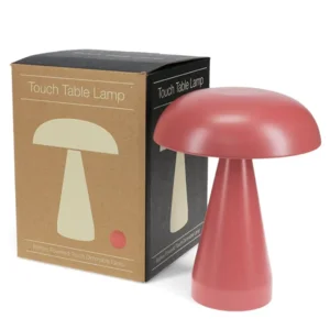 Rex London Tafellamp Touch Dimbare Paddenstoel Rood LED