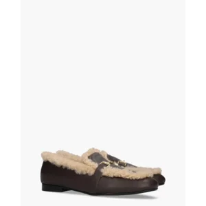 Gioia Loki Bruin/Beige Damesloafers