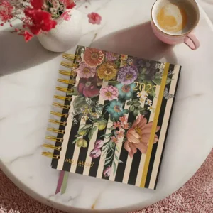 Agenda - Melli Mello - Zwart/witte verticale strepen - 2027 - 04-AGE.MM.2706