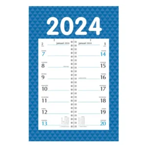 Week omlegkalender - 2024 - Op schild - 21x34cm