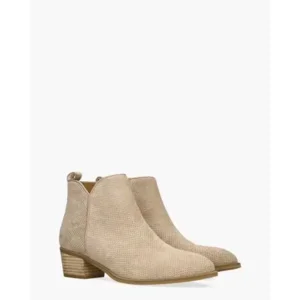 Di Lauro Wienie Beige Dames Enkelboots