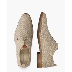 Rehab Greg Braid Grijs/Beige Heren Veterschoenen