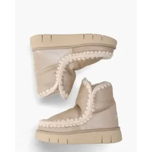 Mou Eskimo 18 Bounce Beige Dames Enkelboots