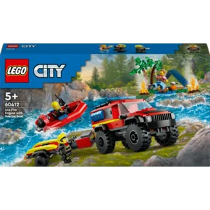 LEGO® 60412 City 4x4 brandweerauto met reddingsboot