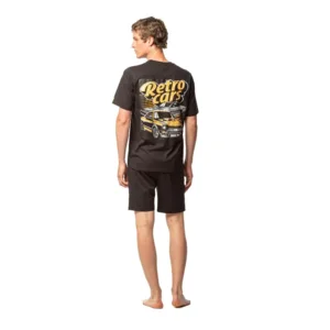 Egatex ( Soy ) Heren pyjama: Retro Car , Korte mouw ( EGA.476