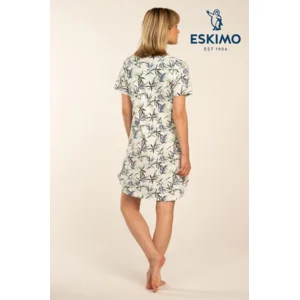 Eskimo Dames nachthemd: Britt, korte mouw, tot 4XL ( ESK.1721 )