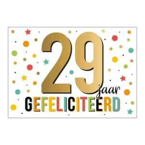 Kaart - Goud waard - 29 jaar - GWA20