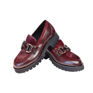 Via Vai Mocassin JACE Pony  61071 Bordeaux 37.5