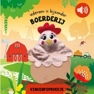Boek - Vingerpopboek - Boerderij - Met piep