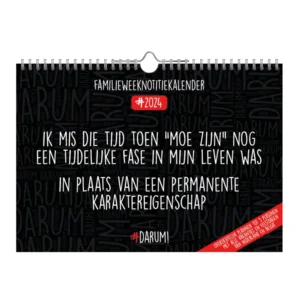 Familie weeknotitiekalender - 2024 - Darum - 29.7x21cm