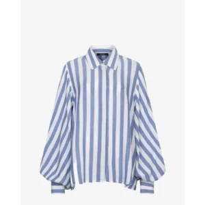 Ibana Thalita Blauw/Wit Dames Blouse