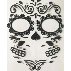 Gezicht Tattoo Stickers | Black Roses