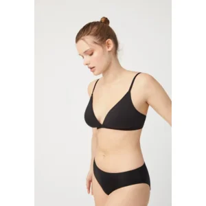 Ysabel Mora Cotton bralette in zwart