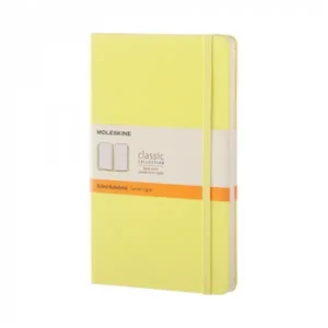 Moleskine notebook large citroengeel gelijnd