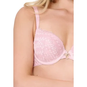 Lingadore Graphic Pink voorgevormde push-up bh in oudroze
