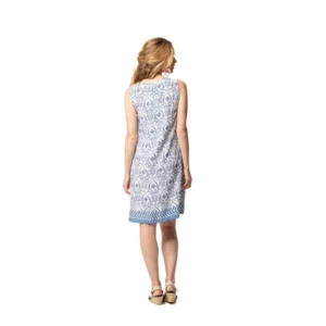 Egatex ( Senoretta ) Zomer kleed: Blauw / wit ( EGA.479 )
