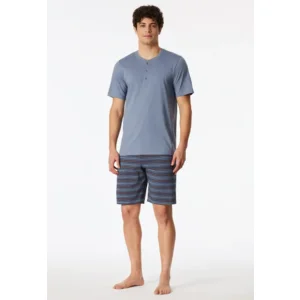 Schiesser – Casual NIghtwear – Pyjama – 183589 – Blauwgrijs