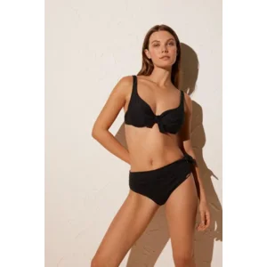 Ysabel Mora Structure beugel bikini in zwart