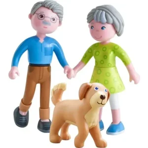Poppenhuispoppetjes - Opa, oma & hond - Little friends