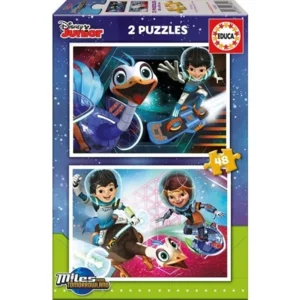 Educa - Disney Miles From Tomorrow - 2 puzzels van 48 stukjes