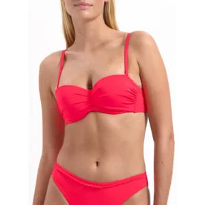 Cyell Treasure strapless voorgevormde bikini in rozerood
