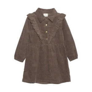 En Fant Meisjes Corduroy Winterjurk Chocolate Chip