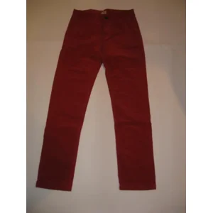 Rode velours broek staxo 152/12J