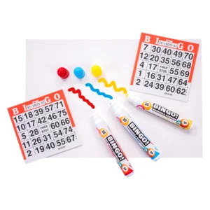 Bingostiften - Rood, geel & blauw - 3st.