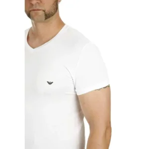 Armani - Luxe - T-Shirt  - V-Neck - 110810 – Bianco