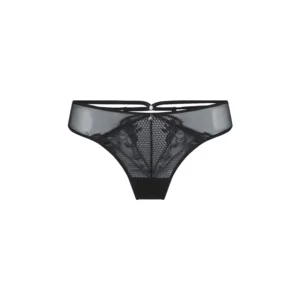 Lingadore – Black Flower – String – 6614T – Black