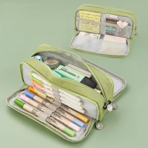 Pennenzak Etui Canvas Groen