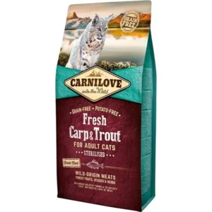 Carnilove Cat Grain Free Fresh Carp & Trout 6 kg - Kat
