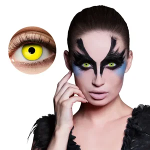 Weeklenzen Kraai – Gele Horrorlenzen voor Halloween & Cosplay