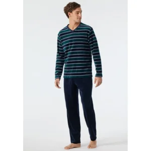 Schiesser – Warming Nightwear - Pyjama – 178038 – Blue/Green
