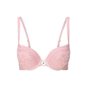 Lingadore Graphic Pink voorgevormde push-up bh in oudroze