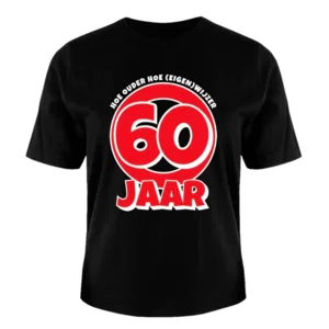 T-shirt - 60 jaar - One size