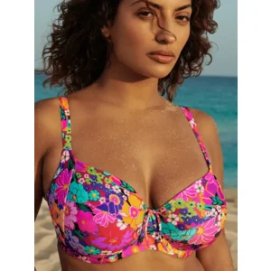 Prima Donna Swim Najac beugel bh in roze met bloemenprint