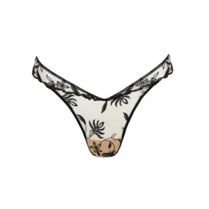 Sarda Shay string in zwart en beige