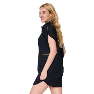 Lingadore Cotton strandjurk in zwart